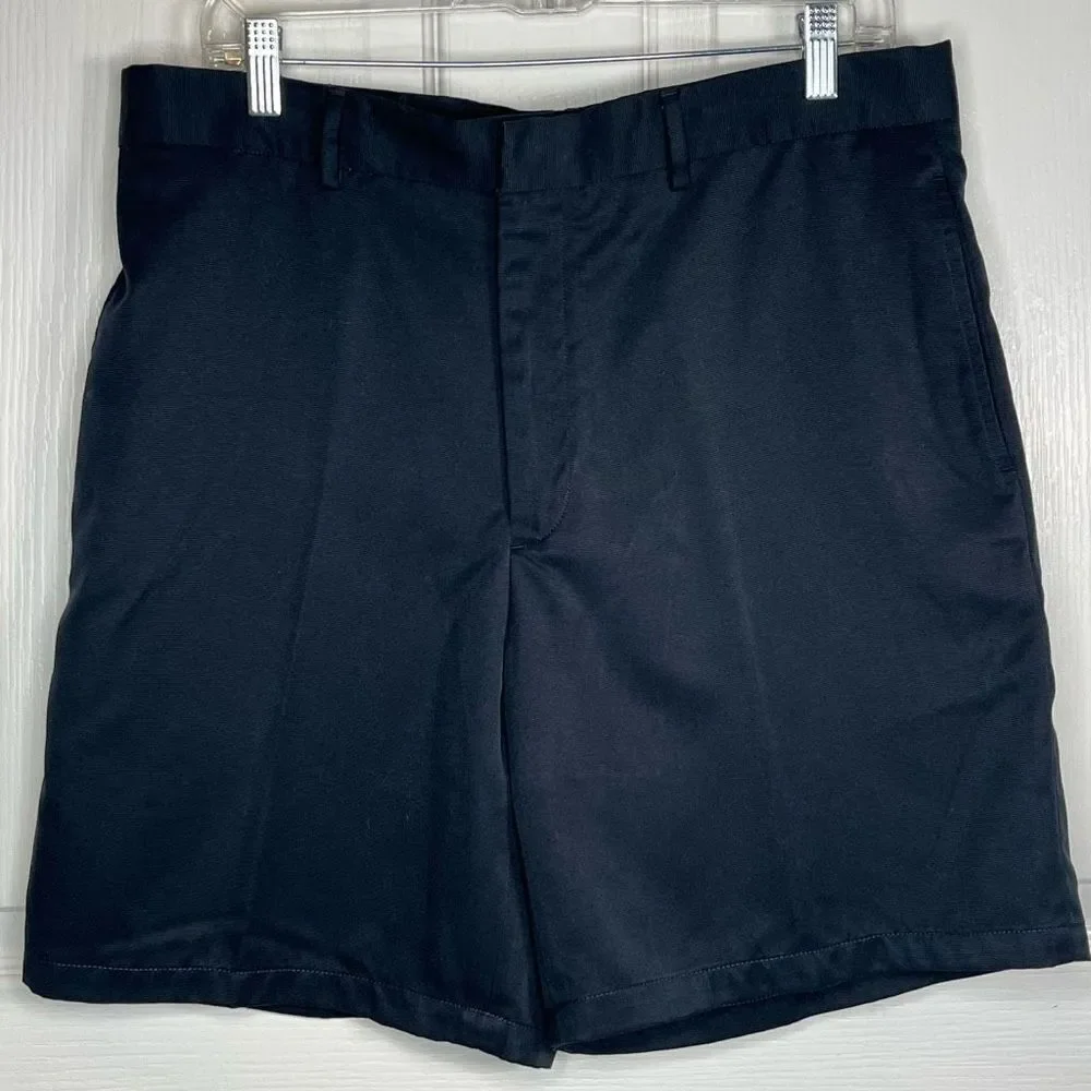 Greg Norman Sz 36 Men’s Black Shorts Flat Front